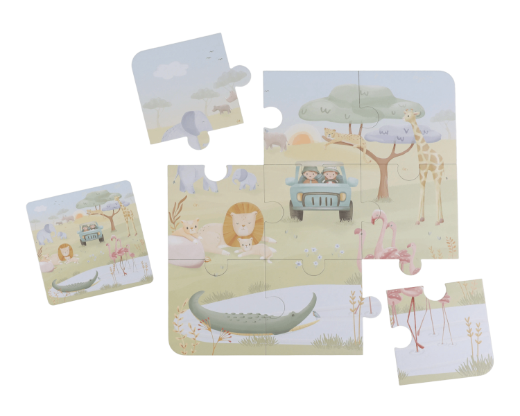 Puzzle 6v1 Safari Friends