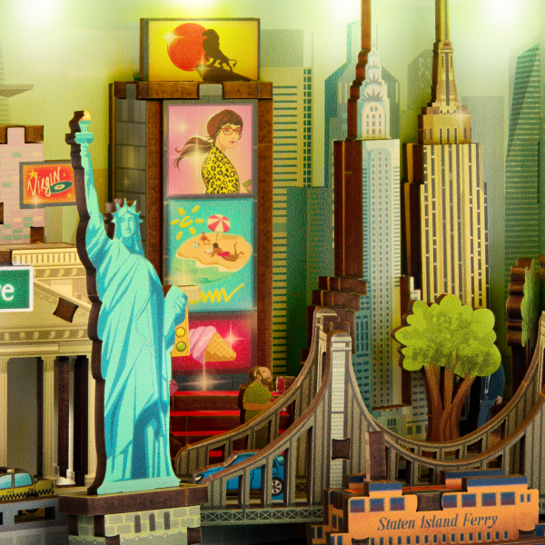 Stavebnice 3D s LED osvícením New York