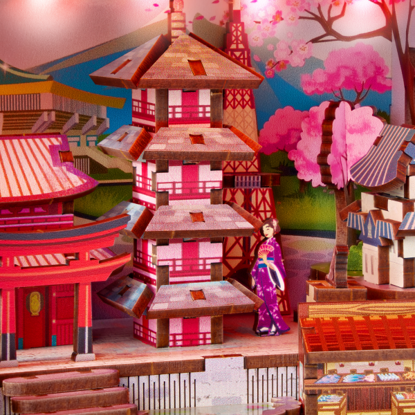 Stavebnice 3D s LED osvícením Tokio
