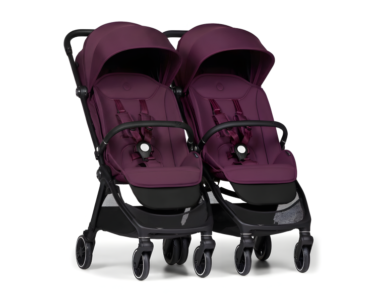Connect Mini 2x kočárek s madlem Italian Plum