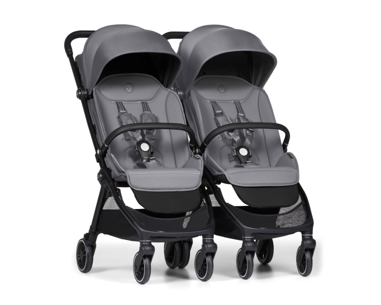 Connect Mini 2x kočárek s madlem Grey