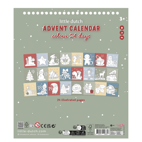 Adventní kalendář omalovánky